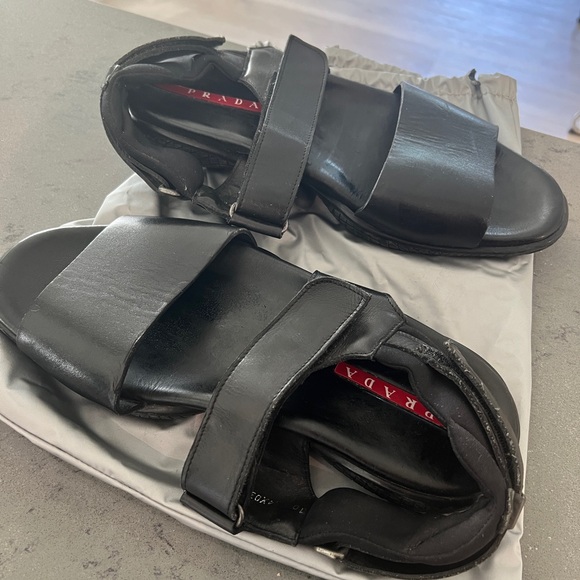 Prada Men’s Black Leather Shoes